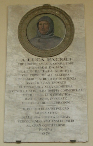 Grandes matemáticos y matemáticas en imágenes (1): Luca Pacioli